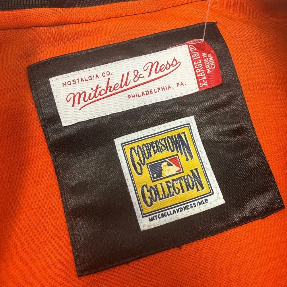 Mitchell Ness Youth Baltimore Orioles‎ Satin Baseball Jacket XL 18-20 NEW